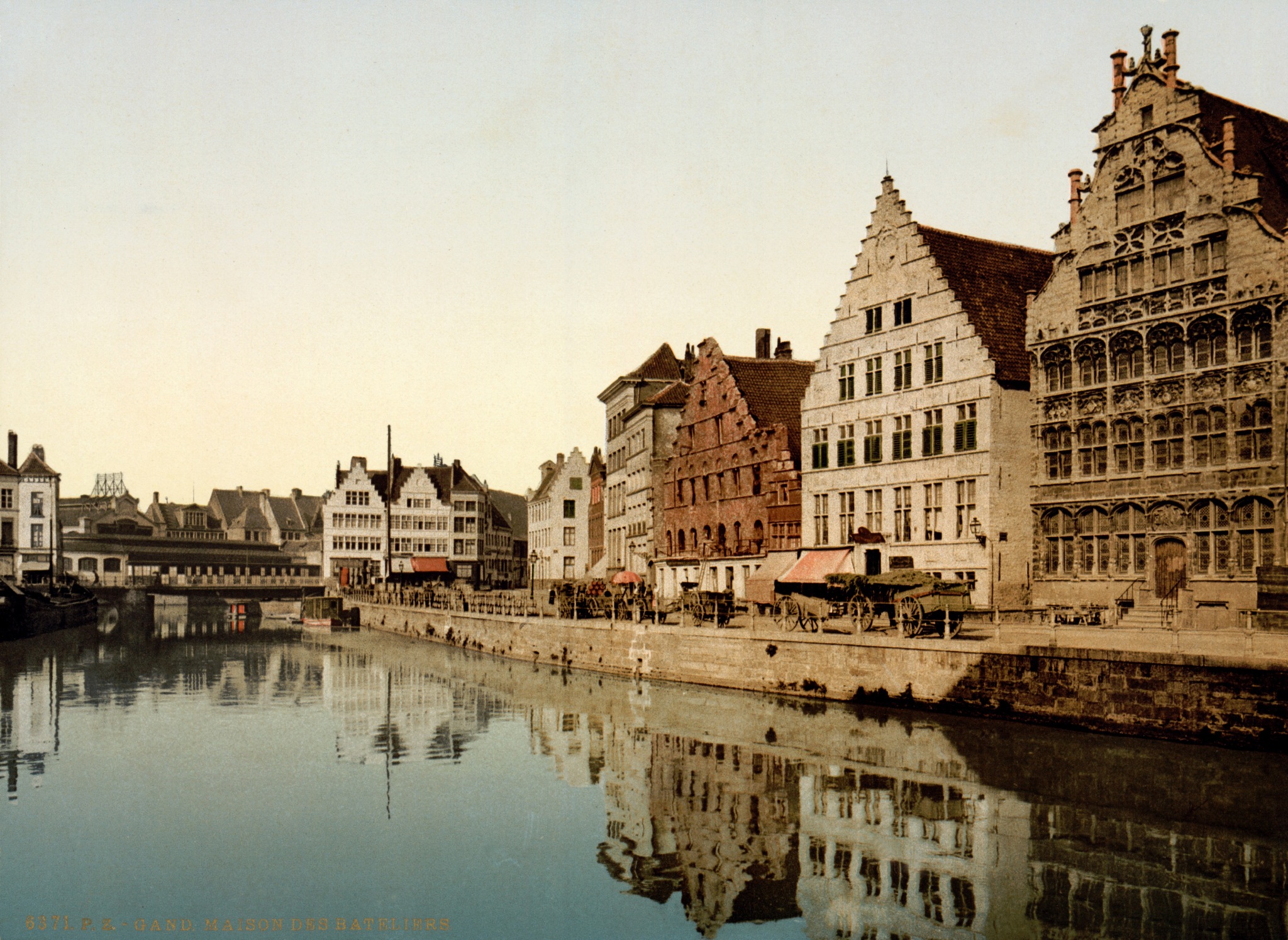 Graslei,_Ghent,_Belgium,_1890s